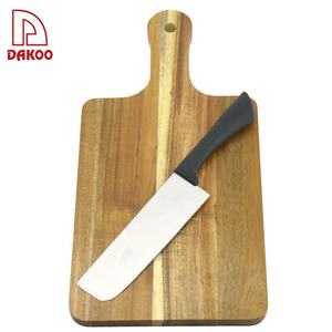 Tabla de Cortar de Bambú de Doble Cara, Tabla de Cortar de Madera de Acacia para Queso, Carne y Frutas con Mango - Product Image 6