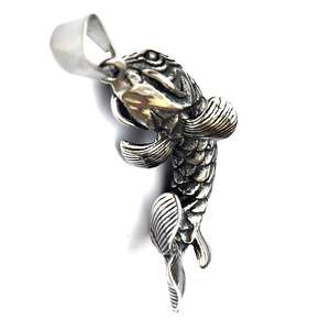 Collier religieux pendentif poisson en acier inoxydable collier poisson chanceux collier motard amulette poisson <span class=keywords><strong>celtique</strong></span> bijoux punk <span class=keywords><strong>rock</strong></span> hip hop bijou nouveau - Product Image 3