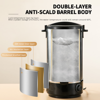 Distributeur d'eau chaude isotherme WINNERS Commercial 16L 20L 35L en acier inoxydable double paroi pour hôtels et cafés