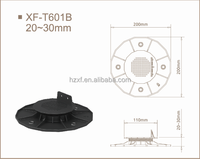 Support de terrasse réglable en plastique robuste XF-T601B de 20-30 mm à faible hauteur (0,8-1,18 po) pour terrasses et balcons extérieurs