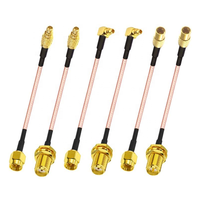 Câble de connexion SMA mâle-femelle avec prise MMCX, adaptateur coaxial MCX, câble d'extension d'antenne radiofréquence RF pour routeurs WiFi