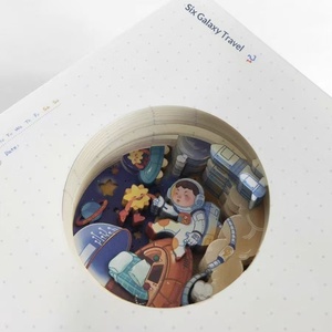 งานแกะสลักกระดาษสร้างสรรค์เชิงวัฒนธรรมแบบใหม่ สไตล์จีนแบบกำหนดเอง 3 มิติ แบบนูนลายฉลุ ของขวัญสมุดบันทึก - Product Image 1