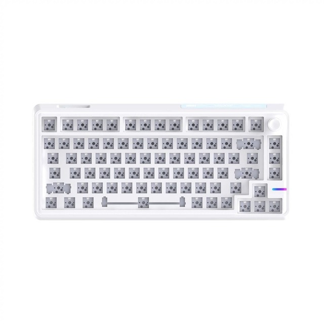ZUOYA LS02 Wireless Mechanical Keyboard KIT 3Mode RGB Hot-Swappable With Knob Gasket Custom DIY 75% Keyboards KIT