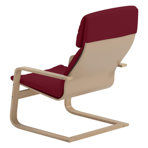 Chaise à bascule suspendue Chaise longue Fauteuil de salon à bascule en bois suspendu moderne pour adultes - Product Image 2