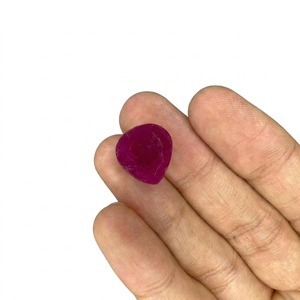 Rubí Natural en Forma de Corazón de 10.93 Ct, Gema Suelta Africana, Rubí Rojo Intenso Facetado para Joyería de Lujo, Anillo, Colgante, Collar - Product Image 1
