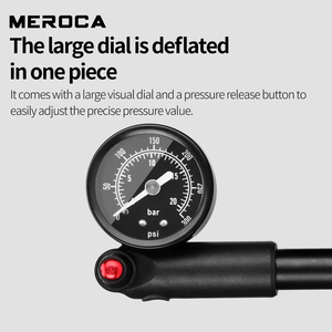 ปั๊มลม MEROCA <span class=keywords><strong>Mtb</strong></span> 300psi สำหรับโช้คหน้าและถุงลมหลังจักรยาน ปั๊มลมแรงดันสูงแบบพกพา - Product Image 4