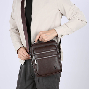 Sac Messager de Voyage en Cuir PU de Luxe pour Homme, Personnalisé, Imperméable, Sac à Bandoulière Décontracté avec Logo, Vente en Gros - Product Image 5