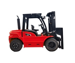 Chariot élévateur diesel confortable à siège suspendu, sans marquage, avec indicateur de largeur de pneu, 5, 7 et 8 tonnes, mât à 3/4 étages de 6 m - Product Image 1