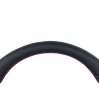 Volant sport en cuir et fibre de carbone à quatre branches avec bouton de klaxon, nouveau design amélioré pour Volkswagen MK7 MK8 MK6 MK5 Touareg