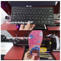 DOMSEM Casing Telepon Printer UV 6 Warna, Printer Digital untuk Kaus Multifungsi Kaca Kayu Ukuran A4