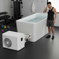 Bain froid en acrylique avec contrôle Wi-Fi et refroidisseur 1HP pour l'exercice, le fitness et la récupération par immersion froide