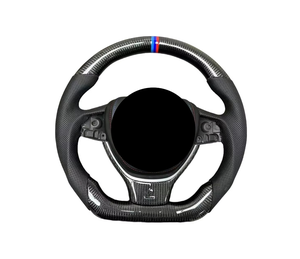 Para <span class=keywords><strong>BMW</strong></span> 2014 535D <span class=keywords><strong>volante</strong></span> de fibra de carbono negro cuero perforado carbono M Sport para <span class=keywords><strong>BMW</strong></span> E90 <span class=keywords><strong>328i</strong></span> <span class=keywords><strong>volante</strong></span> - Product Image 1