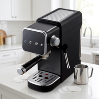 Machine à expresso tactile couleur AZ-EM1514 OEM/ODM d'usine, cafetière semi-automatique à pré-infusion pour personnalisation sous marque privée