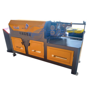 Machine de redressement et de coupe de barres d'acier à haute efficacité avec commande PLC - Product Image 1