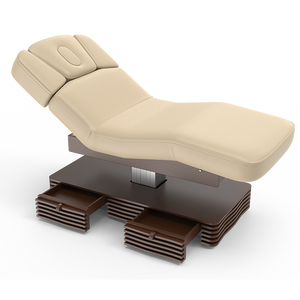 Table de massage électrique réglable de luxe CND-B Ness, design moderne, décoration en bois pour salon, institut de beauté - Product Image 6