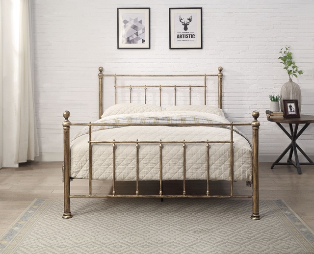 Hot Sales Metal Bed Frame Single Size Black and White Iron Single Bed Frame Platform for Dormitory