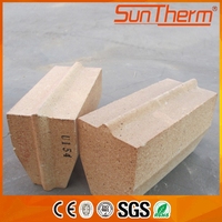 Brique réfractaire en argile réfractaire SUNTHERM, résistance à la chaleur de 1670°C, teneur en Al2O3 de 35%