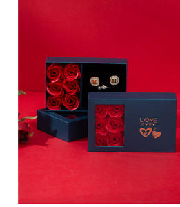 थोक संरक्षित गुलाब फूल उपहार बॉक्स गहने अंगूठी हार 6 अमर गुलाब बॉक्स वैलेंटाइन डे उपहार 2026 - Product Image 6