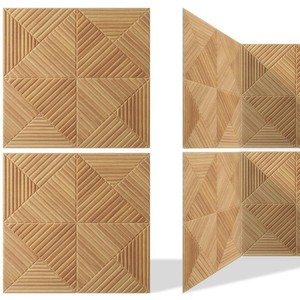 Panel Acústico con Diseño de Madera, Autoadhesivo, 3D, Decorativo, Panel de Pared Insonorizante para Estudio de Grabación, Múltiples Diseños - Product Image 1