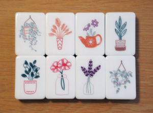Exclusivo Juego de Mahjong Americano con Diseño Temático del Hogar, Ilustrado a Mano, 160 Fichas, Acrílico de Una Sola Capa, con Joker, para Regalo - Product Image 2