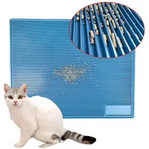 2024 JIEYU Wholesale Easy Clean Cat Litter Trapping Mat Waterproof Rubber Cat Litter Trapper Pad Cat Litter Mat
