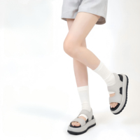 Chaussettes fines en viscose tricotées à talon fermé, mi-semelle, respirantes, amincissantes, tendance et polyvalentes pour femme, idéales printemps-été