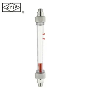 Low cost large flow plastic water PVC 6" inch digital inline liquid flow meter measurement (rotameter)