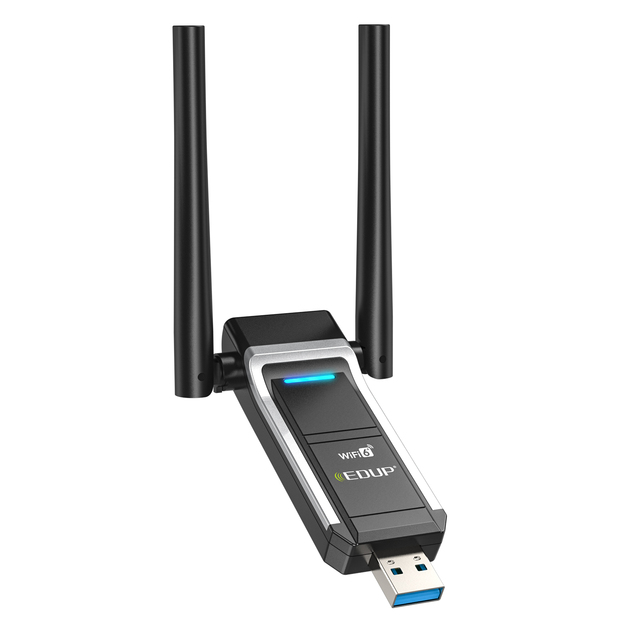 WiFi 6 USB Adapter 1800Mbps 2.4G/5GHz Dual Band 802.11AX Wireless Wi-Fi Dongle Network Card USB 3.0 WiFi Adapter for Windows 11