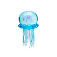 Jouet anti-stress souple en TPR transparent scintillant en forme de méduse, à presser, pour adolescents et adultes, idéal pour les fêtes et les farces