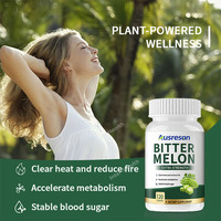 Ausreson OEM Gélules d'extrait de melon amer, Compléments alimentaires détoxifiants à base de plantes, Vente en gros, Gélules de melon amer bio amincissantes pour la santé
