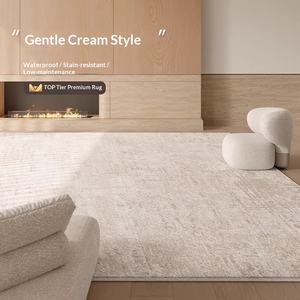 Alfombra para Sala de Estar 2025, Nueva, Impermeable, Silenciosa, Estilo Crema, Lavable, de Alta Calidad, para Dormitorio, Sofá, Mesa de Centro, Alfombra Cuadrada Tejida - Product Image 2