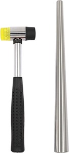 Metal Mandrel <strong>Ring</strong> Gauge Sizer Set Steel Finger <strong>Size</strong> <strong>Measuring</strong> Stick Rubber Hammer for Wire Wrap <strong>Rings</strong> Essential <strong>Tool</strong> for - Product Image 4
