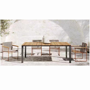 Asil ev tik dikdörtgen ahşap dış mekan yemek masası dış mekan mobilyası - Product Image 2