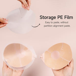 Soutien-gorge adhésif invisible pour femme, sans <span class=keywords><strong>dos</strong></span>, sans couture, à bonnets ronds, en silicone, anti-transpiration, à forte adhérence, nouvelle technologie, tenue longue durée - Product Image 5