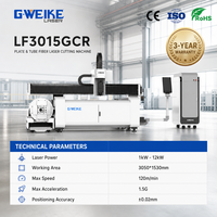 Machine de découpe laser à fibre automatique à double usage 3015 6025 1-6 kW pour tuyaux et plaques avec table d'échange Cypcut HIWIN