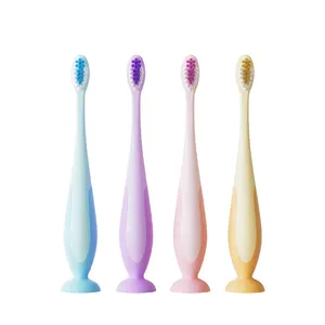 Newly Small Suction Cup Toothbrush with Soft Hair for Children between 2-12 OEM