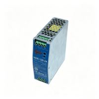 Alimentation électrique compacte AC/DC NDR-120-24 120W avec sortie DC 24V stable pour équipements de contrôle industriel et caméras de vidéosurveillance