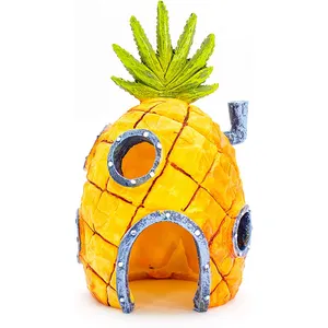 OEM Aquarium Nest Garnelen zucht Aquarium Keramik Höhle Ananas Haus Fisch Verstecken Spiel Landschaft Ornament