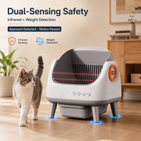 Bac à litière automatique intelligent et durable pour chat, bac à litière intelligent professionnel pour chat
