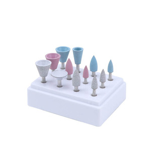 Dental Silicone Grinding And <b>Polishing</b> Head Kit 12 Pieces Cone Shape Multiple Colors <b>For</b> Dental <b>Drill</b> Accessories - Product Image 1