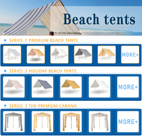 Tente de plage portable à ouverture automatique rapide quatre saisons en polyester/coton, imperméable, pour camping – Grande Vente