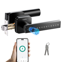 Serrure de porte intelligente Arpha D228 électronique avec application Tuya, connexion Bluetooth, mot de passe, clé, empreinte digitale, déverrouillage intelligent