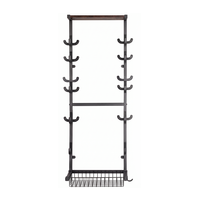 Support mural de rangement et présentoir pour équipement de chasse avec panier de rangement, vente en gros d'usine et sur mesure