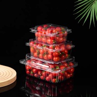 Barquette d'emballage pour fruits et légumes, boîte de rangement alimentaire en plastique jetable