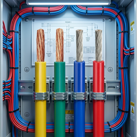 PVC-isoliertes Kupferkabel BV 4mm Massiver Kupferleiter Elektrisches Kabel für Haushalt & Bauverkabelung