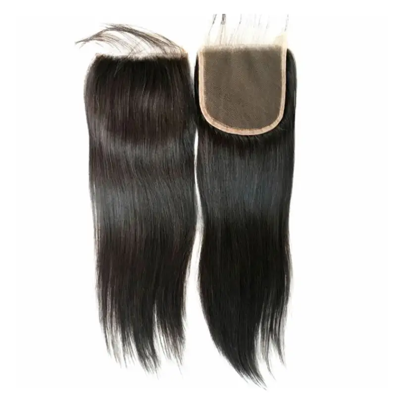 Cheap Transparent Frontals And Closures 8 Inches Swiss Transparent Hd 4*4 Straight Lace Closure Silk Base Closure 4X4