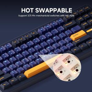 Clavier mécanique filaire Akko TAC87, 88 touches, disposition TKL 80 %, fixation Gasket, USB-<span class=keywords><strong>C</strong></span>, programmable, échangeable à chaud, clavier de jeu Cherry - Product Image 6