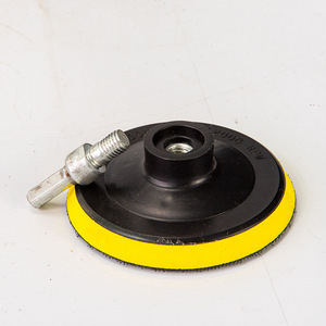 One 4 Inch Sticky Tray Backer Pad For Angle Grinder Polishing Disc 3 4 Inch Flocked Sandpaper Compatible With 6 7 Inch Pads - Product Image 5