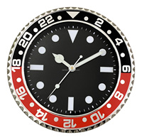 Jam Dinding Berkualitas Tinggi Bercahaya Desain Art Deco Modern Mewah Satu Sisi MOQ Rendah Hadiah Bermerek
