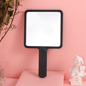 Cermin rias genggam kecil persegi portabel untuk wanita, bingkai plastik, model saku, dari toko 2 Yuan - Product Image 6